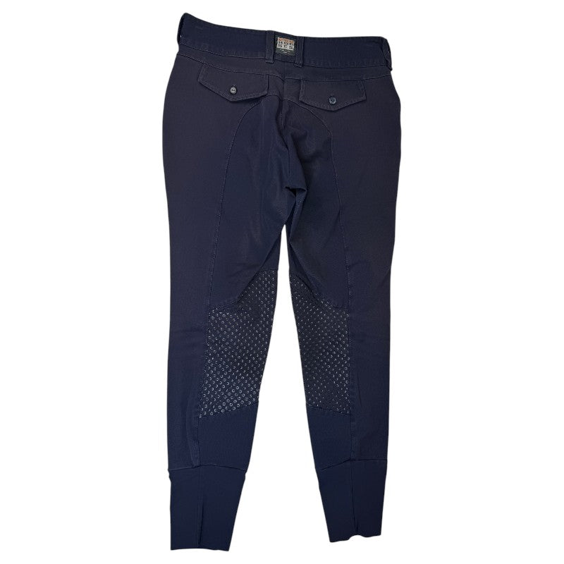 For Horses Knee Patch Breech in Navy