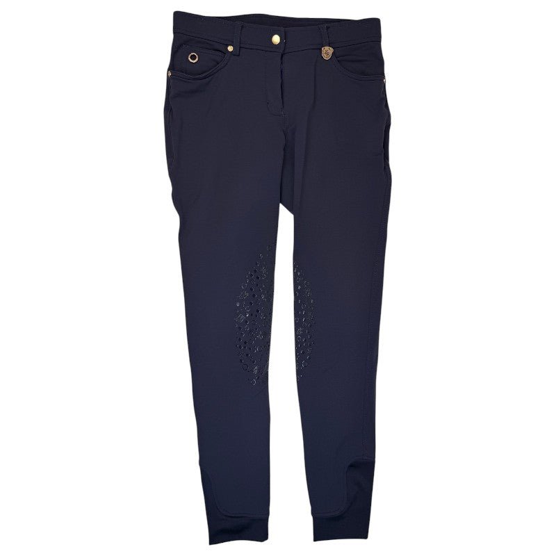 Lauria Garrelli Knee Patch Breeches in Navy
