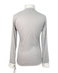 Winston Equestrian 'Paris' Long Sleeve Show Shirt in Blue/White Pinstripe