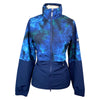 Front of Horseware 'Carrie' Riding Jacket in Green/Navy Tie Dye - Women's XXS
