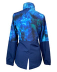 Back of Horseware 'Carrie' Riding Jacket in Green/Navy Tie Dye - Women's XXS