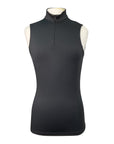 TKEQ 'Quinn' Sleeveless Competition Shirt in Black - Women's XS