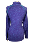 Essex Classics Funnel Neck Sweater in Blue Heather - Women's Small