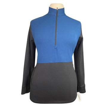 Irideon 1/4 Pullover in Ocean/Black