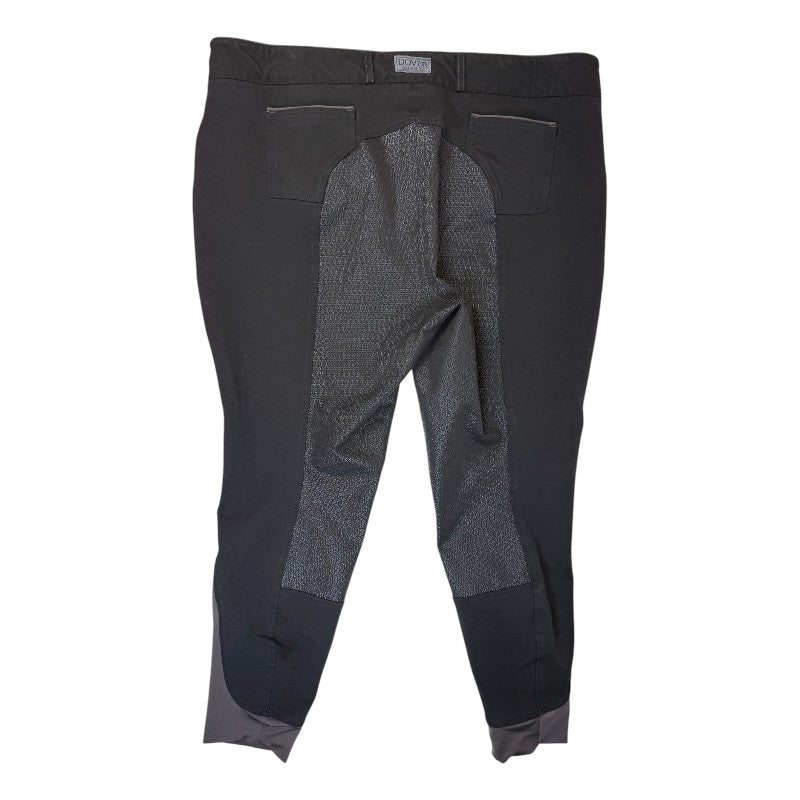Dover Saddlery 'Dalton' Full Seat Breeches Breech in Black/Grey