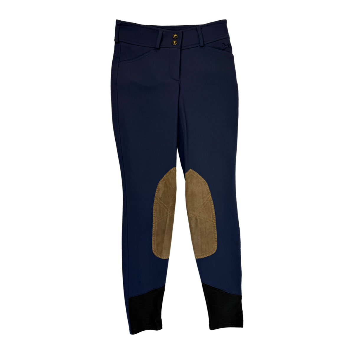 RJ Classics Kids &#39;Avery&#39; Knee Patch Breeches in Navy