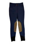 RJ Classics Kids 'Avery' Knee Patch Breeches in Navy