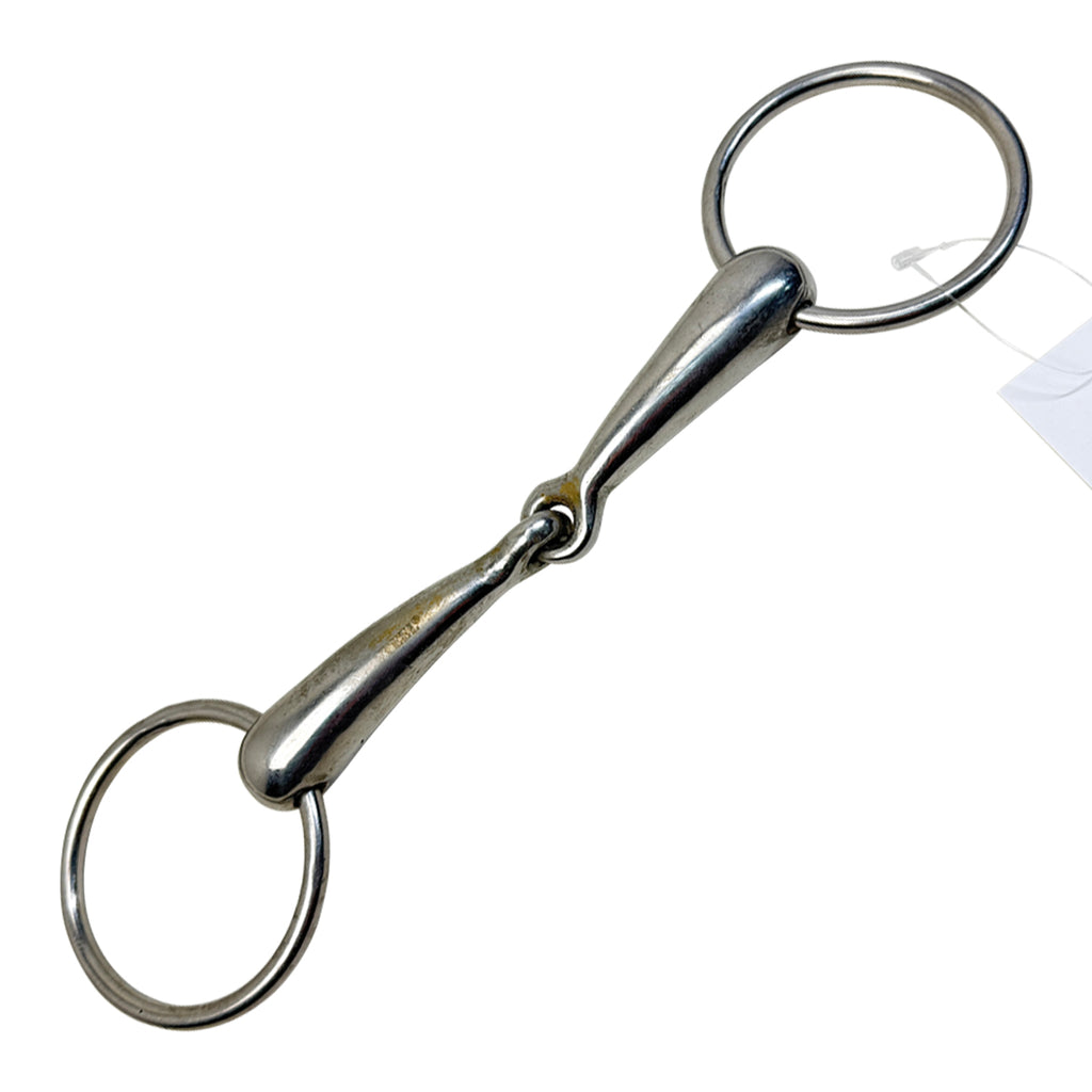Korsteel Loose Ring Hollow Mouth Single Joint Snaffle Bit in Stainless Steel