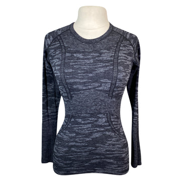 TKEQ The 'Kennedy' Seamless Long Sleeve in Black Camo 