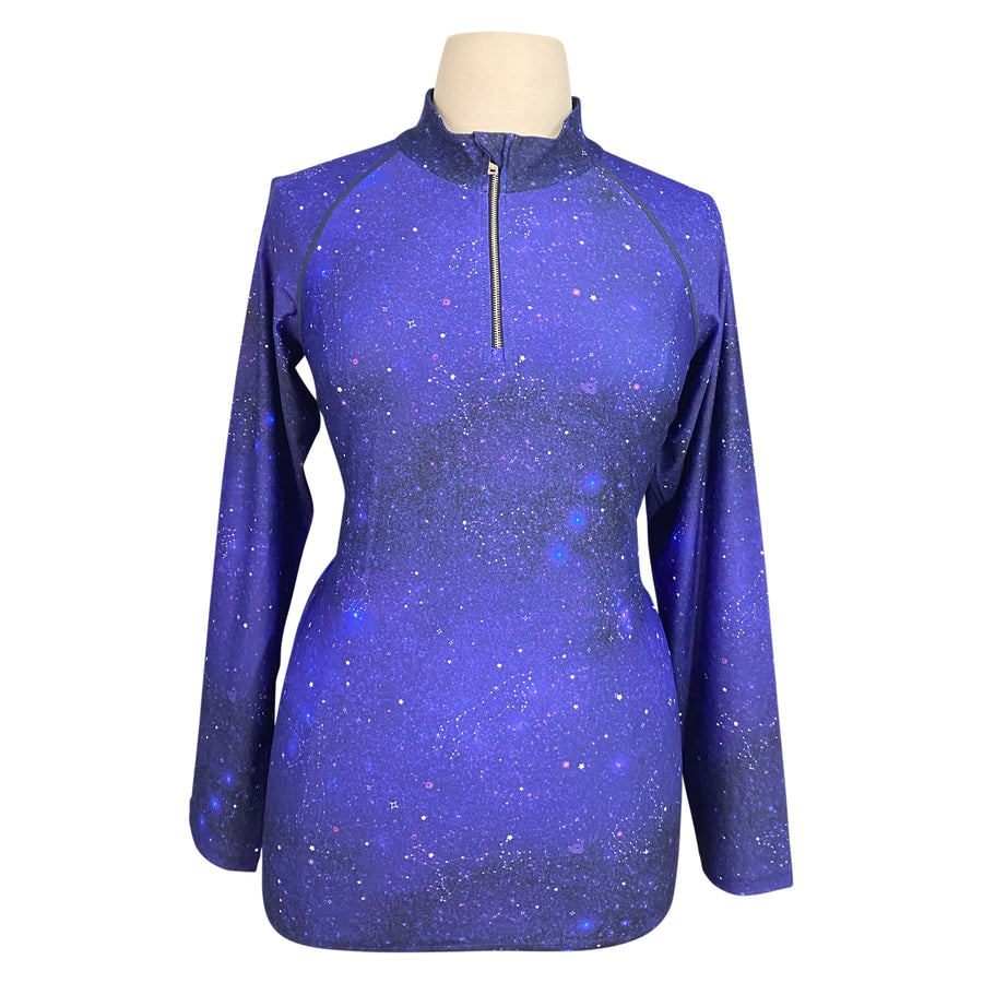 Dapplebay 1/4 Zip Light Riding Top in Constellation