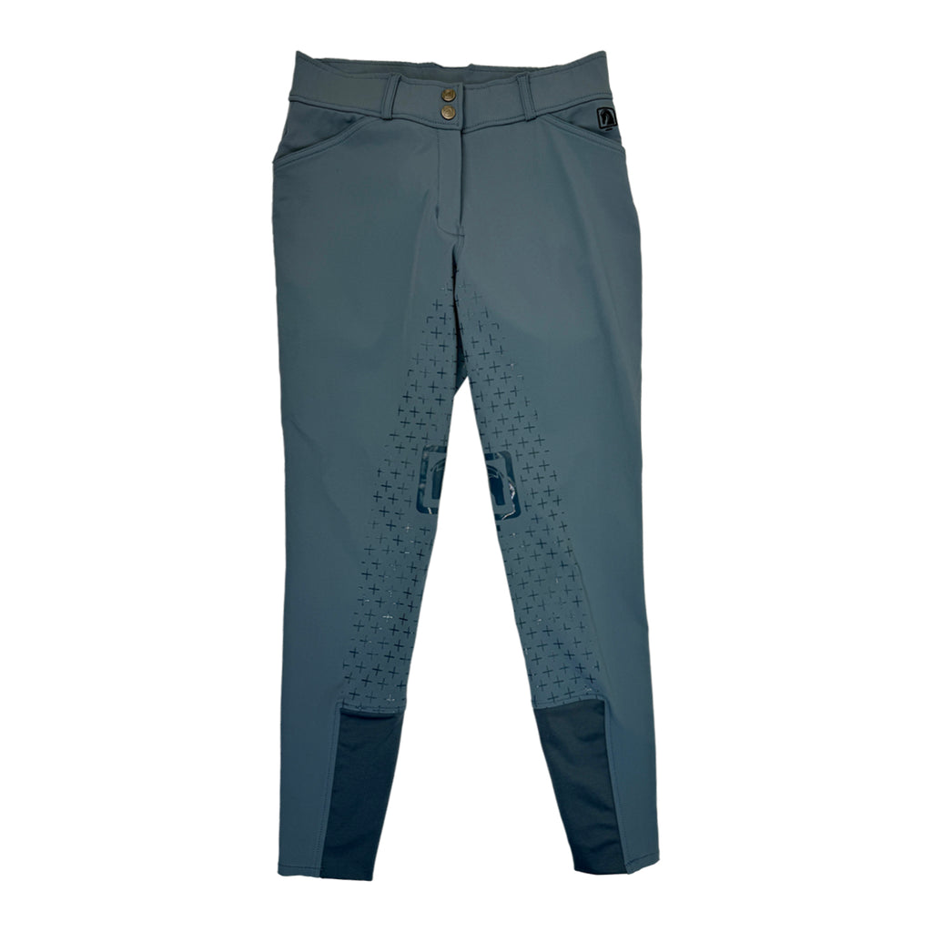 Romfh 'Sarafina' Bling Full Seat Breeches in Dusty Blue