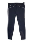 Equiline 'Eidacek' Knee Grip Breeches in Black/White Trim