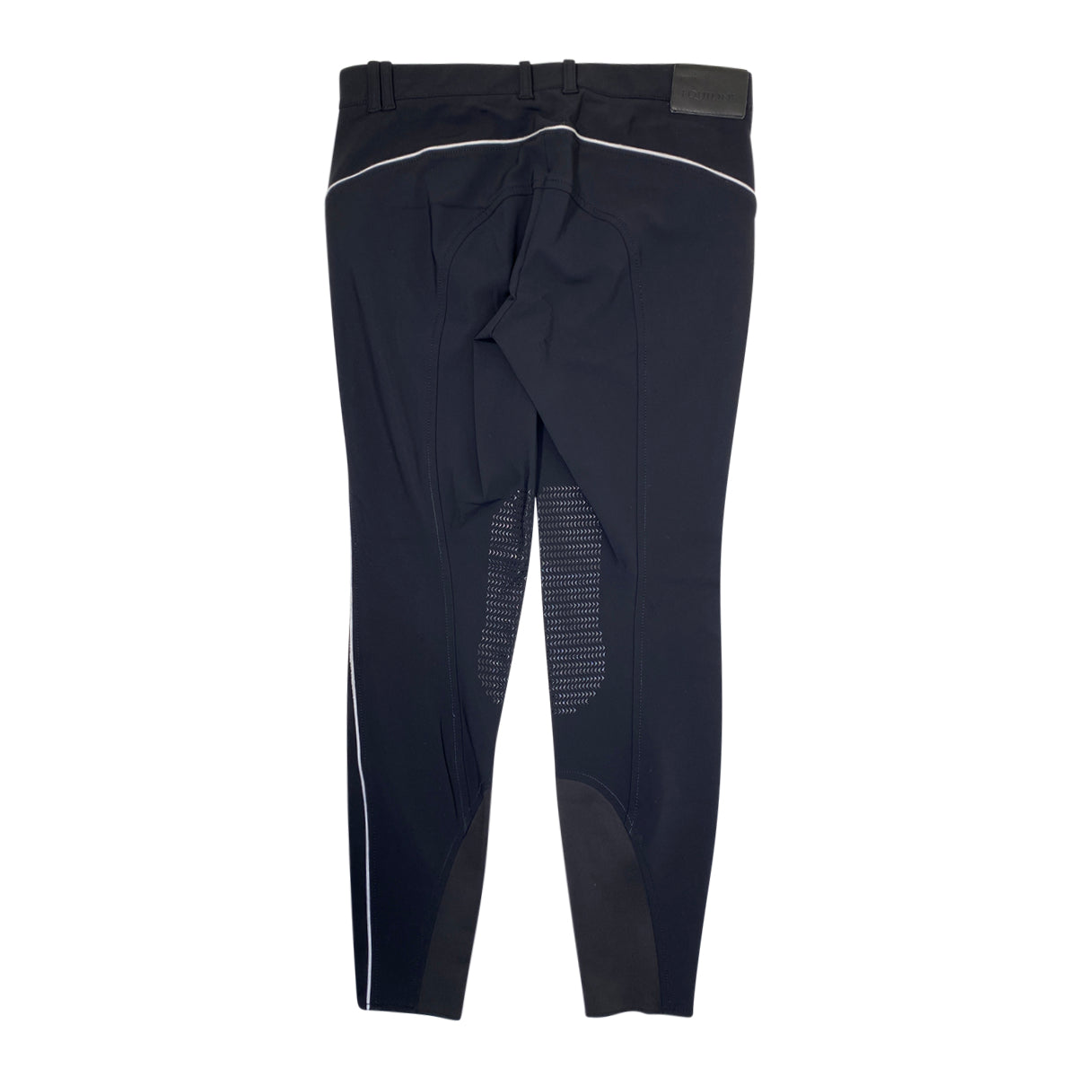 Equiline 'Eidacek' Knee Grip Breeches in Black/White Trim