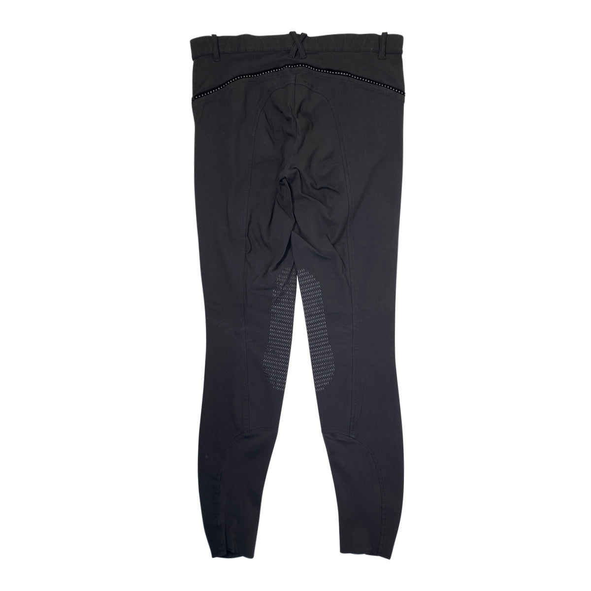 Equiline Silicone Knee Patch Breeches in Black