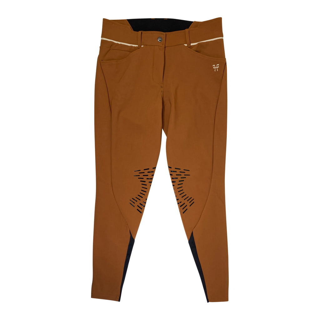 Front of Horse Pilot 'X-Design' Breeches in Golden Brown - Women's Medium