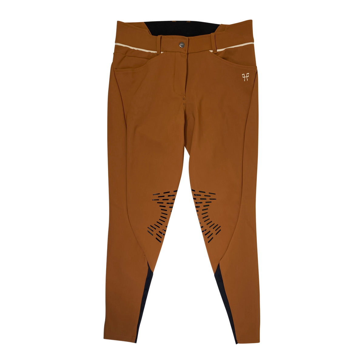 Front of Horse Pilot 'X-Design' Breeches in Golden Brown - Women's Medium