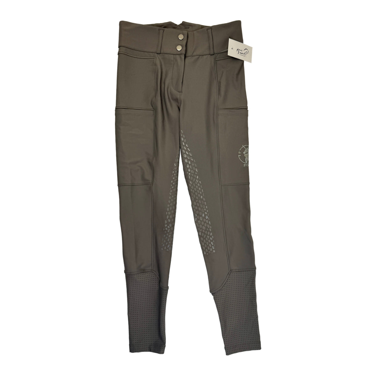 Sync Equestrian 'Venom' Full Seat 2.0 Tights in Steel 