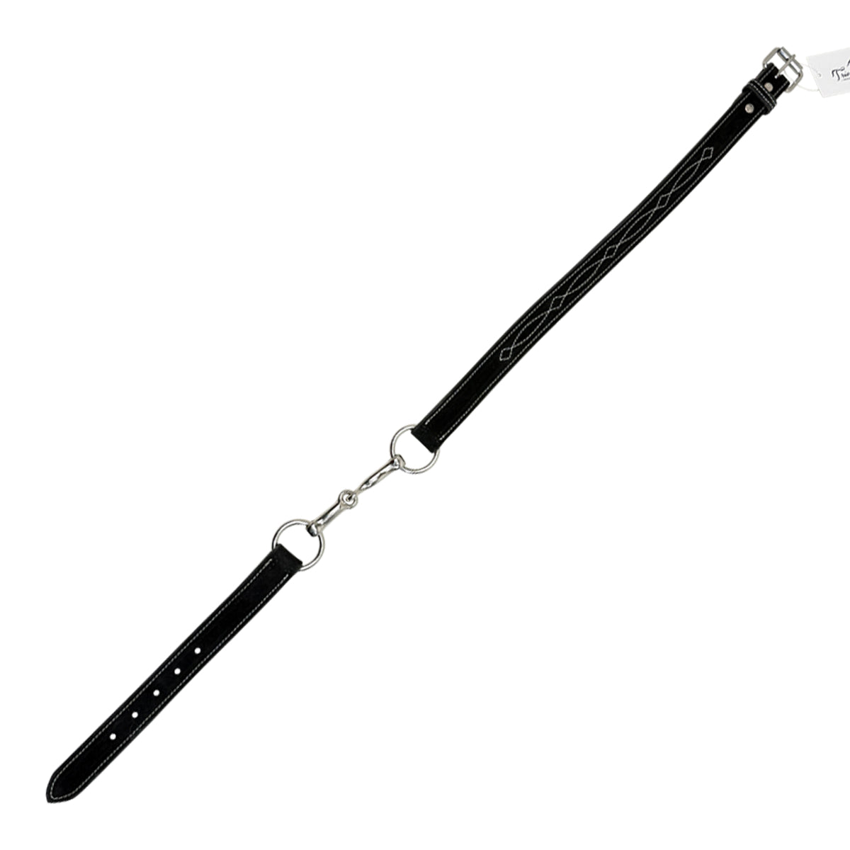 Rebecca Ray Suede Snaffle Belt in Black