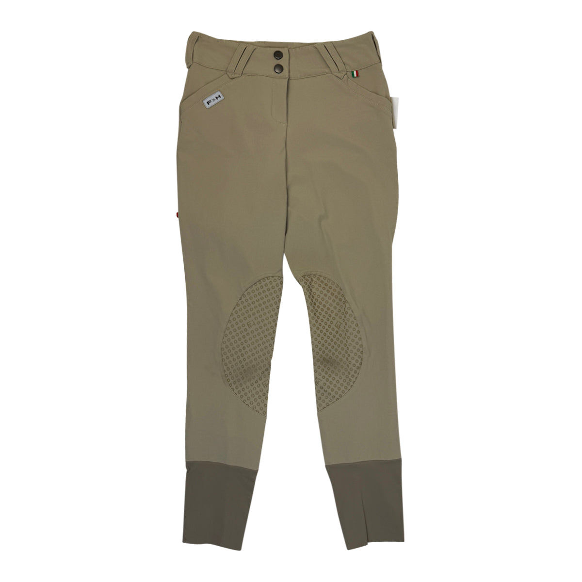 For Horses Knee Patch Breech in Tan