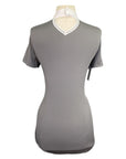 Harcour Short Sleeve Competition Shirt in Grey/White