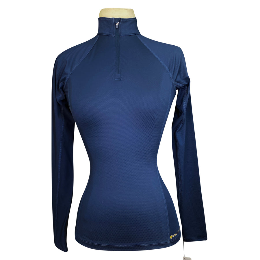 Noble Outfitters 1/4 Zip Sun Shirt in Navy