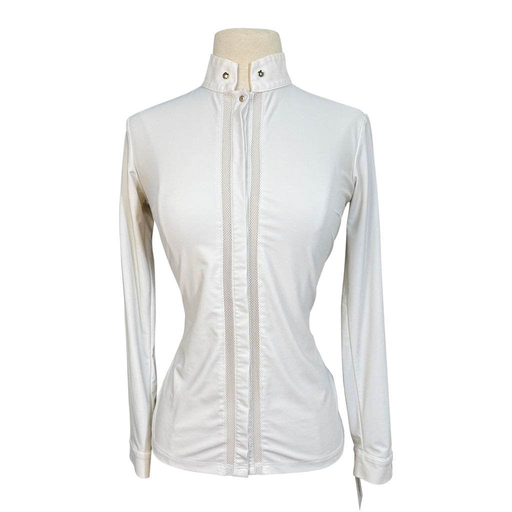 Dada Sport 'Venezia' Long Sleeve Show Shirt in White 