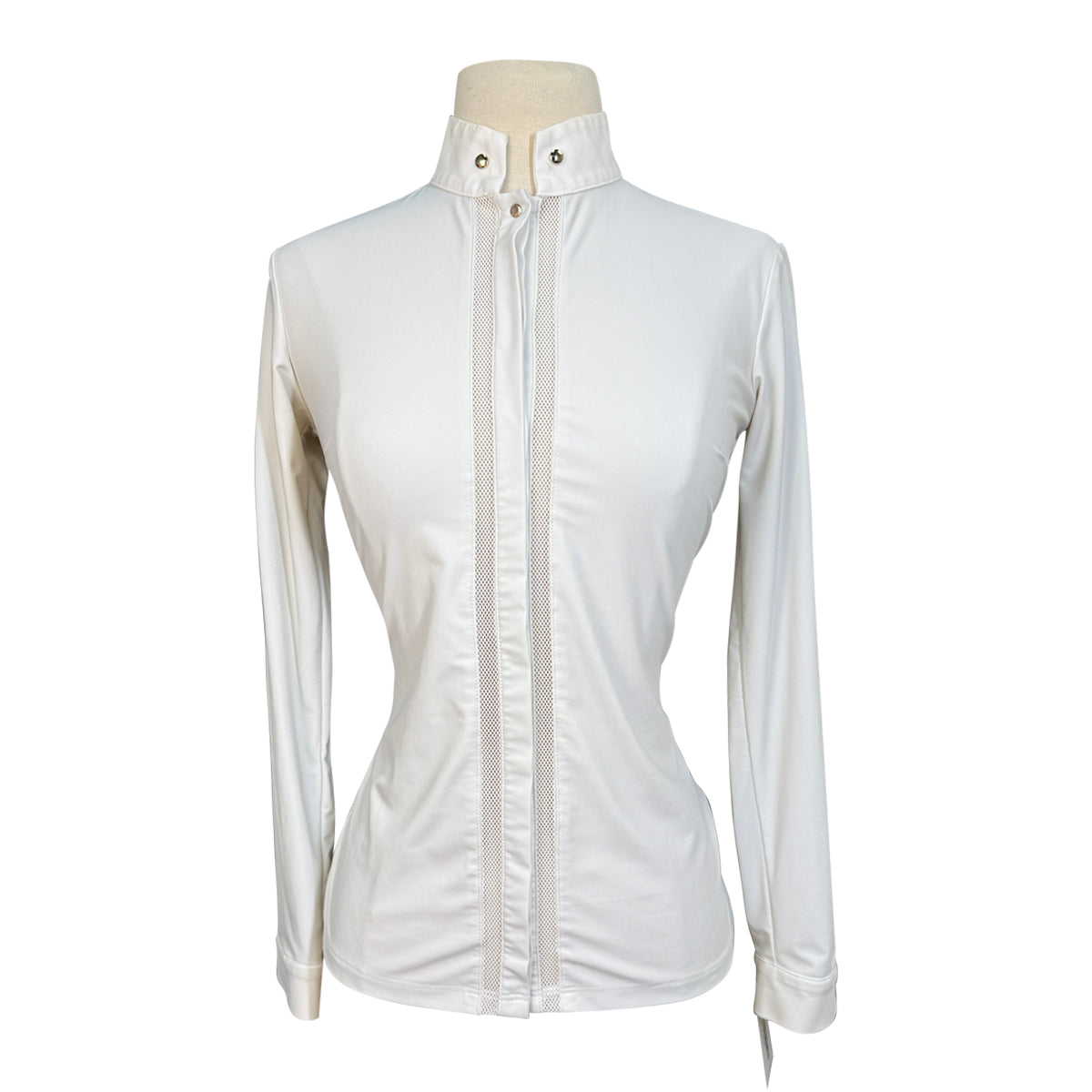 Dada Sport 'Venezia' Long Sleeve Show Shirt in White 