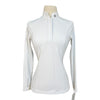 Maya Delorez 'Emilia' Competition Air Mesh Top in White