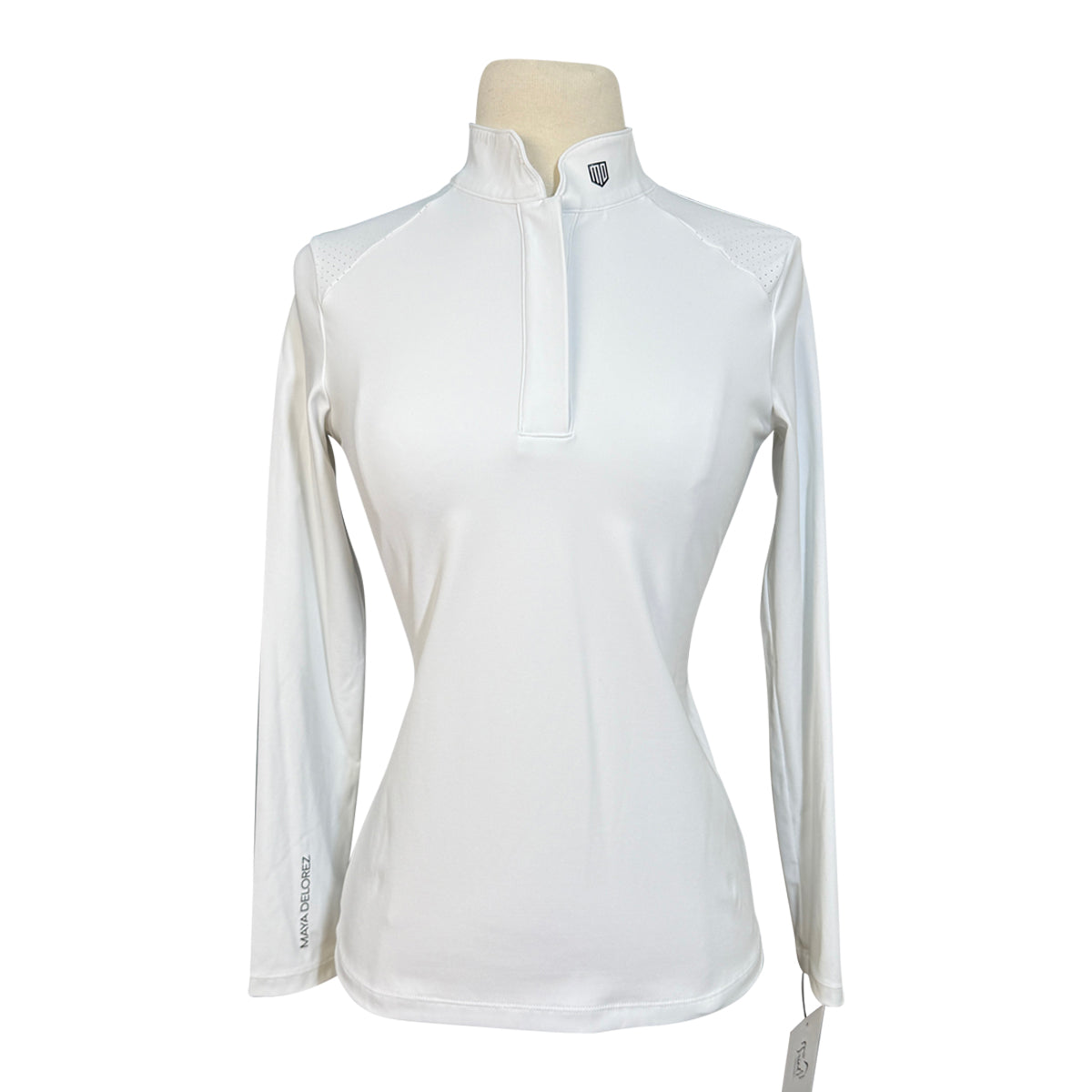 Maya Delorez 'Emilia' Competition Air Mesh Top in White