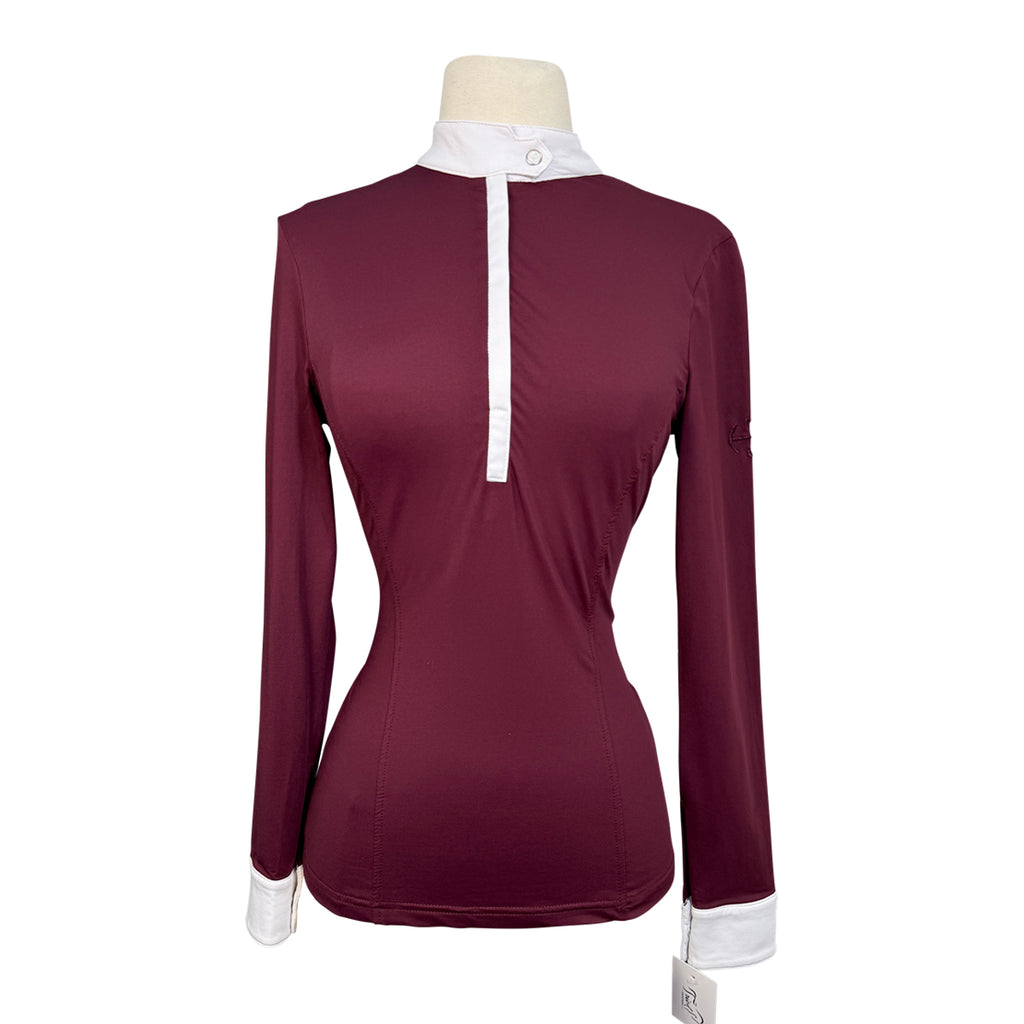 Halter Ego 'Elyse' Competition Shirt  in Bordeaux