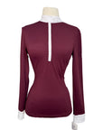 Halter Ego 'Elyse' Competition Shirt  in Bordeaux