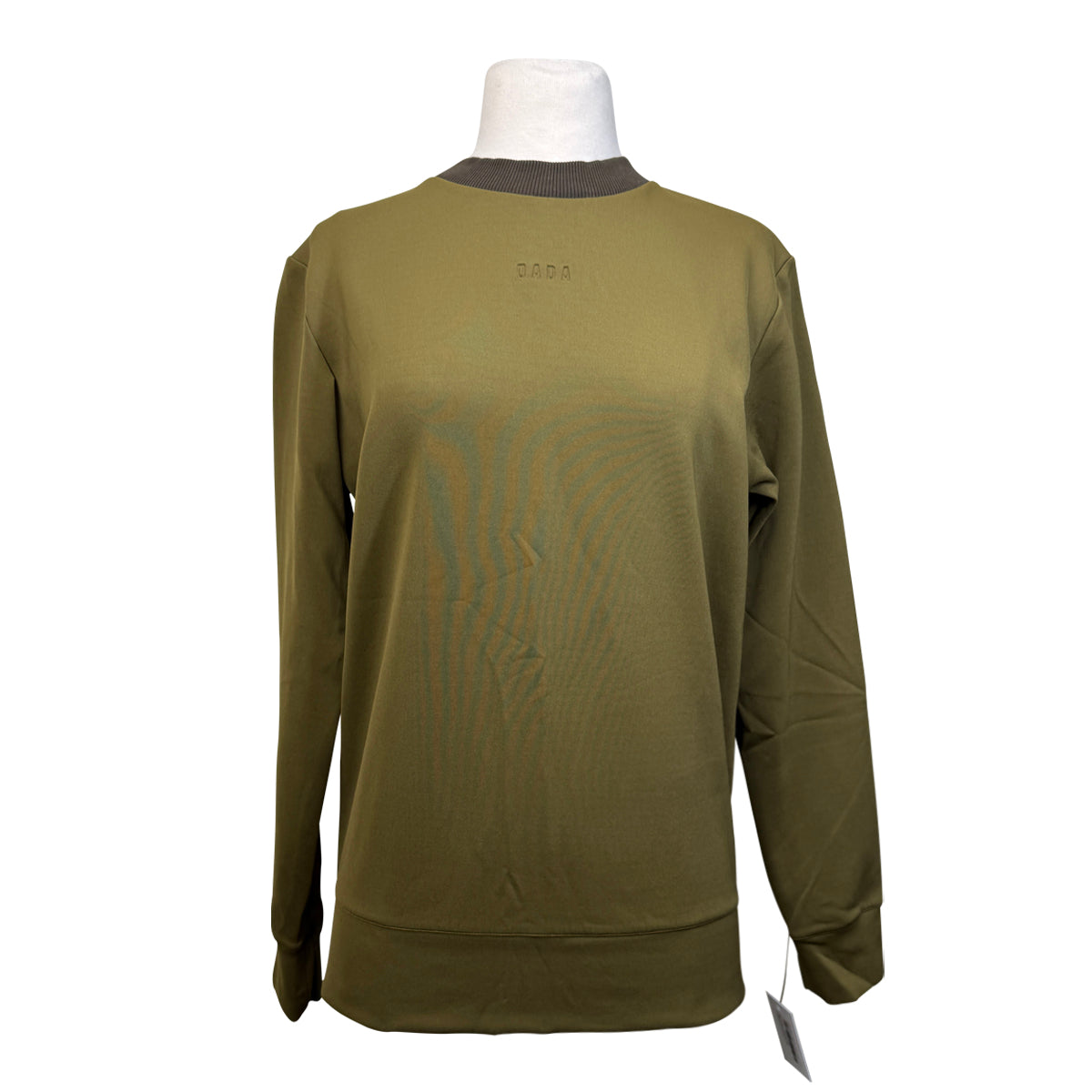 Dada Sport 'Alcazar' Technical Crewneck Sweatshirt in Olive - Women's XS