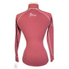LeMieux 1/4 Zip Long Sleeve Base Layer in Burgundy/Grey