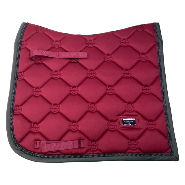 Equestrian Stockholm Dressage Saddle Pad in Wild Rose - Full