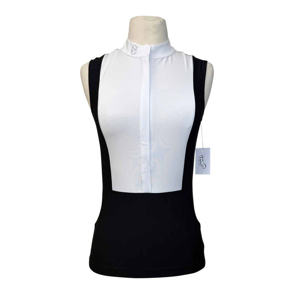 Samshield 'Yasmina' Sleeveless Shirt in Black/White