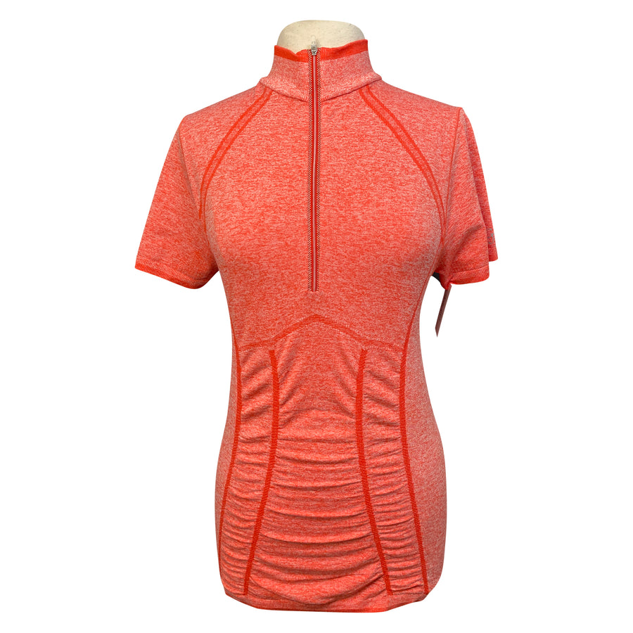 Goode Rider 'Super Seamless' Short Sleeve Shirt in Heathered Orange 