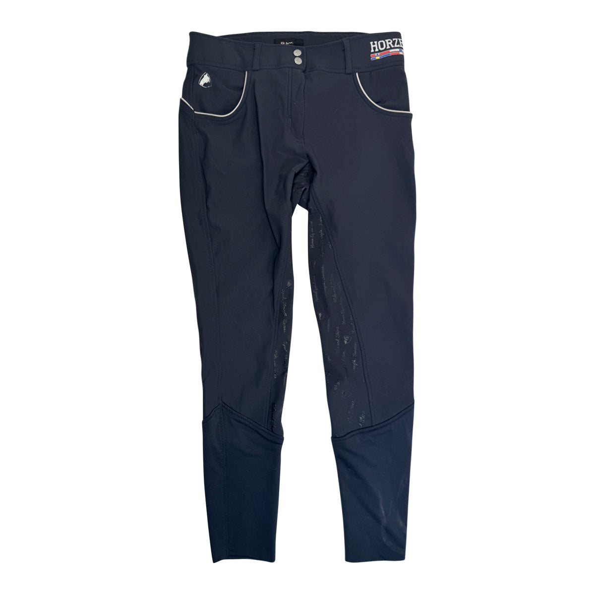 Horze 'Grand Prix' Full Seat Breeches in Navy