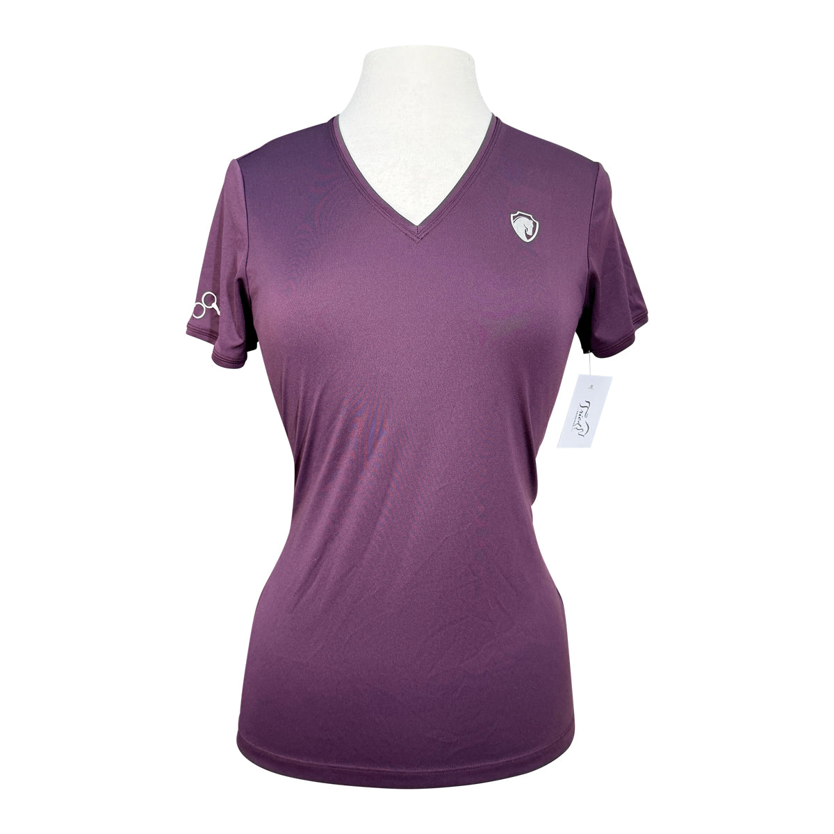 Arista 'Sublime' V-Neck Tee in Plum