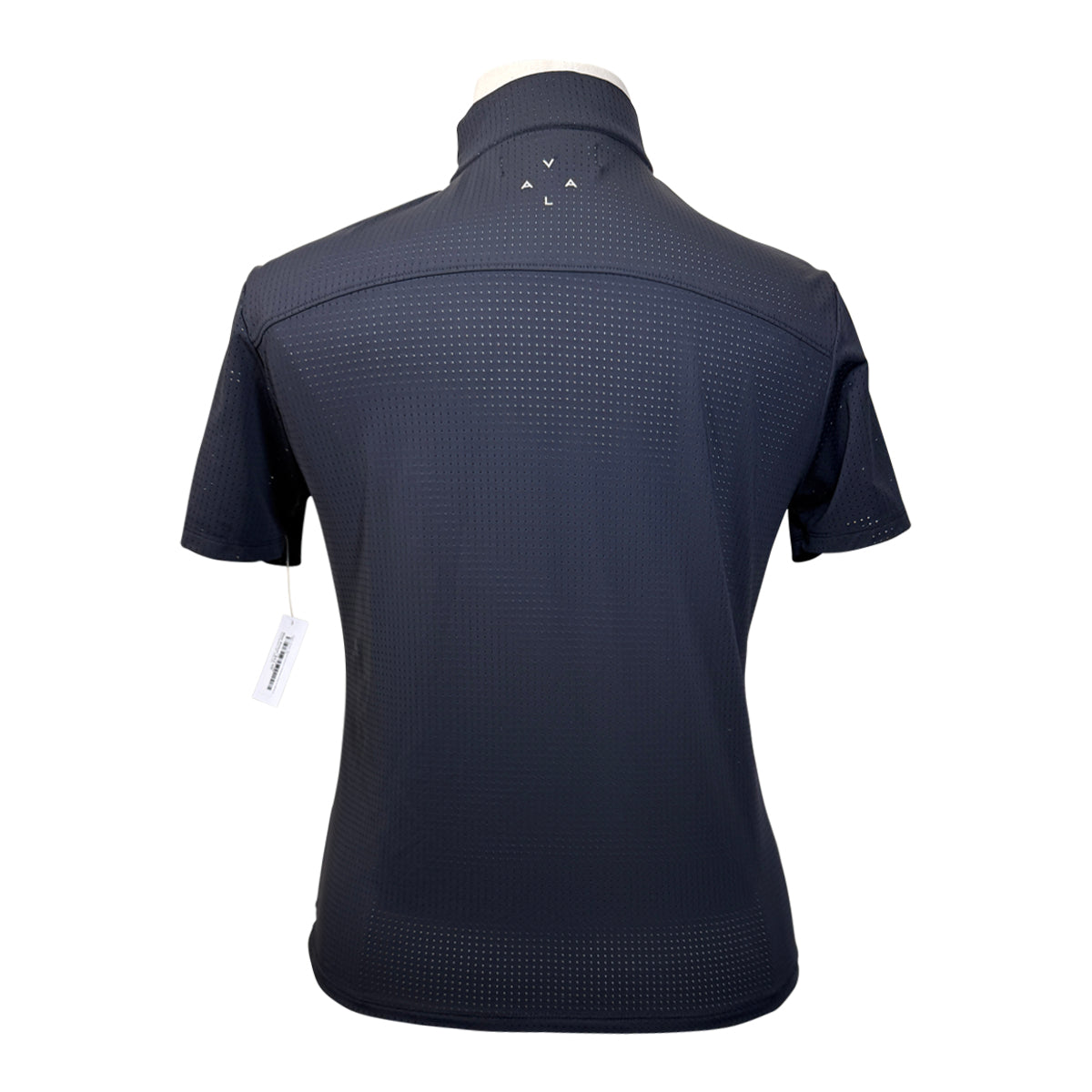 Vala 'Elsa' Mesh Short Sleeve Zip in Black