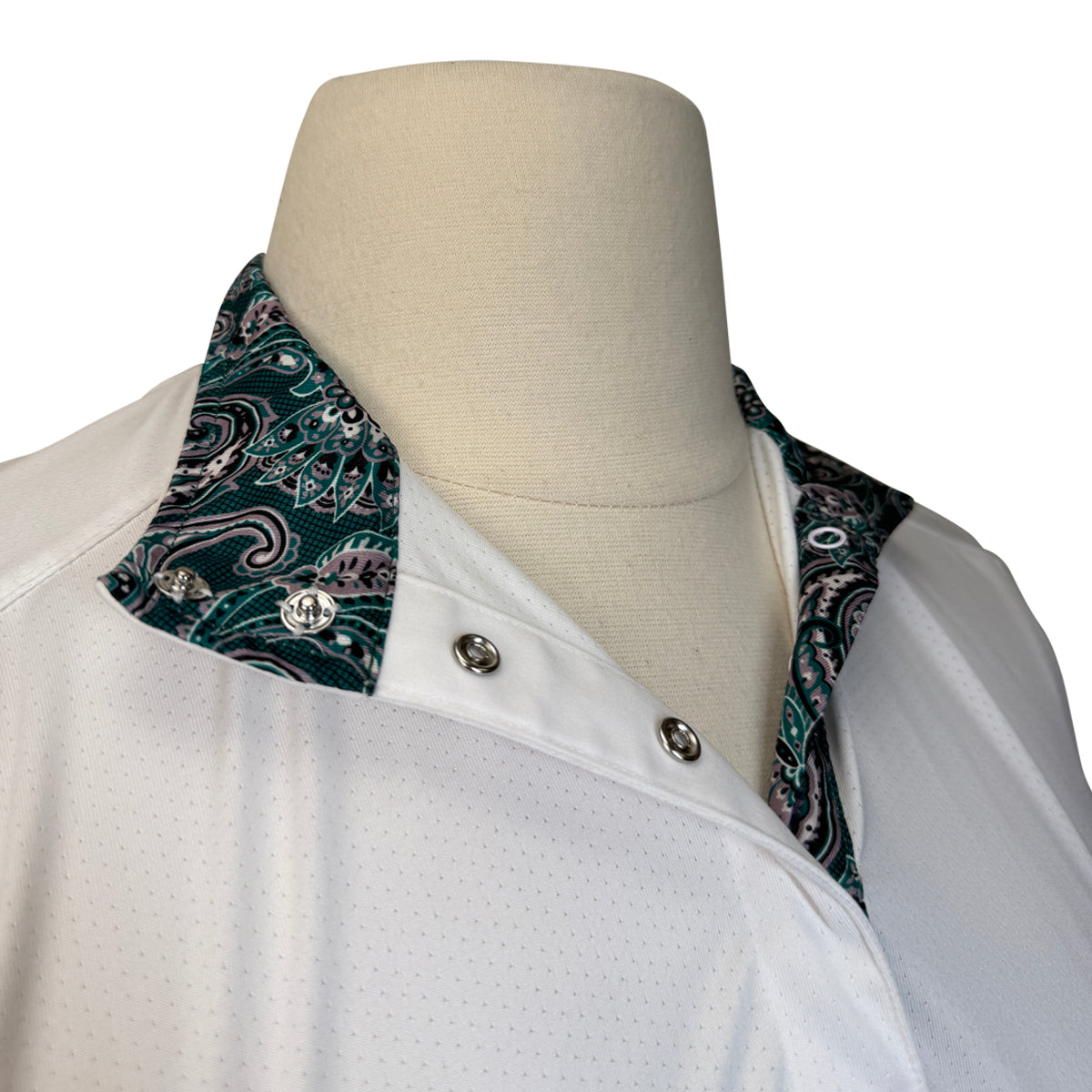 Essex Classics Talent Yarn Show Shirt in White/Paisley