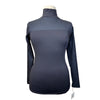 Ethos Equestrian 'Sloane' Mockneck Shirt in Black