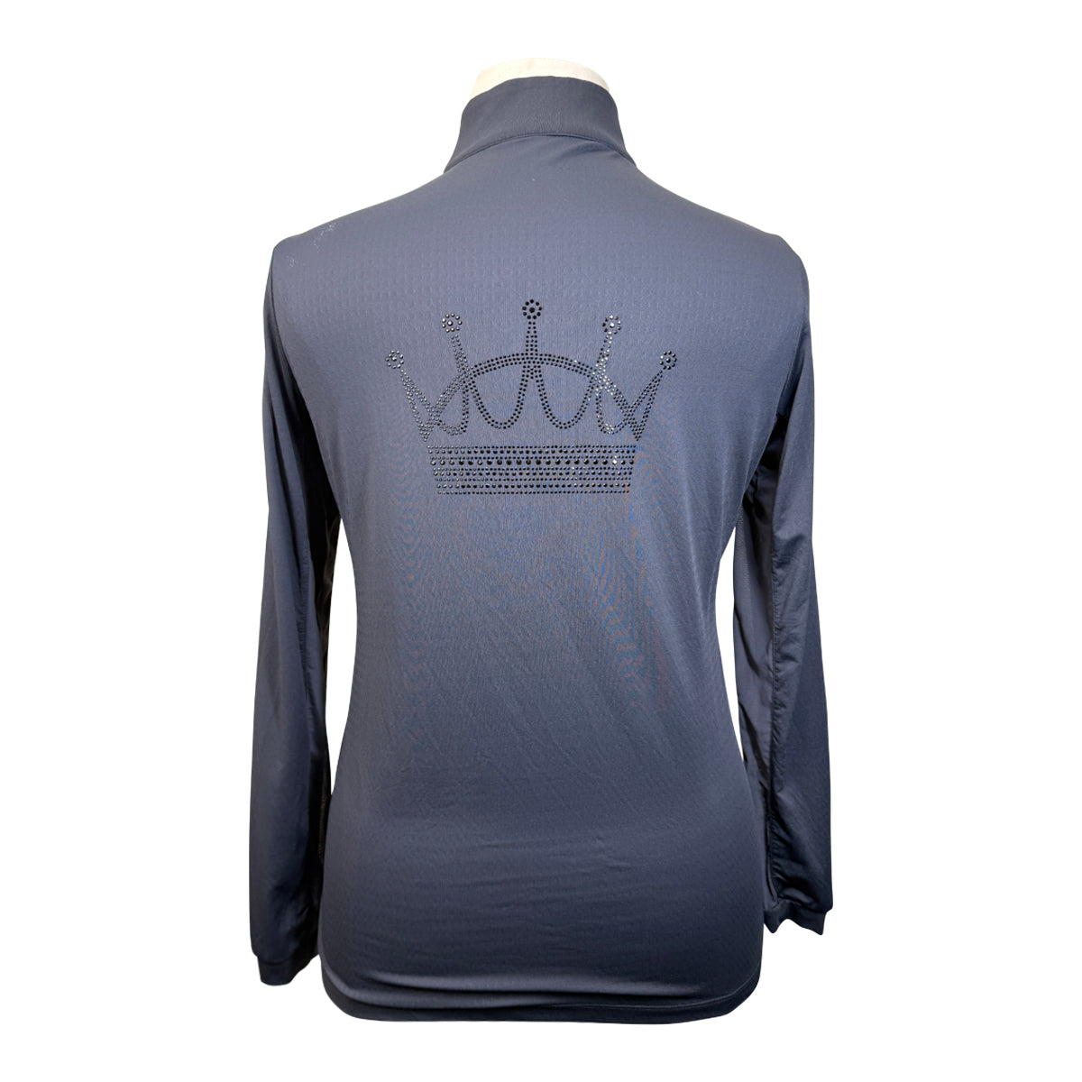 Kastel Denmark Long Sleeve Crystal Crown Shirt in Black