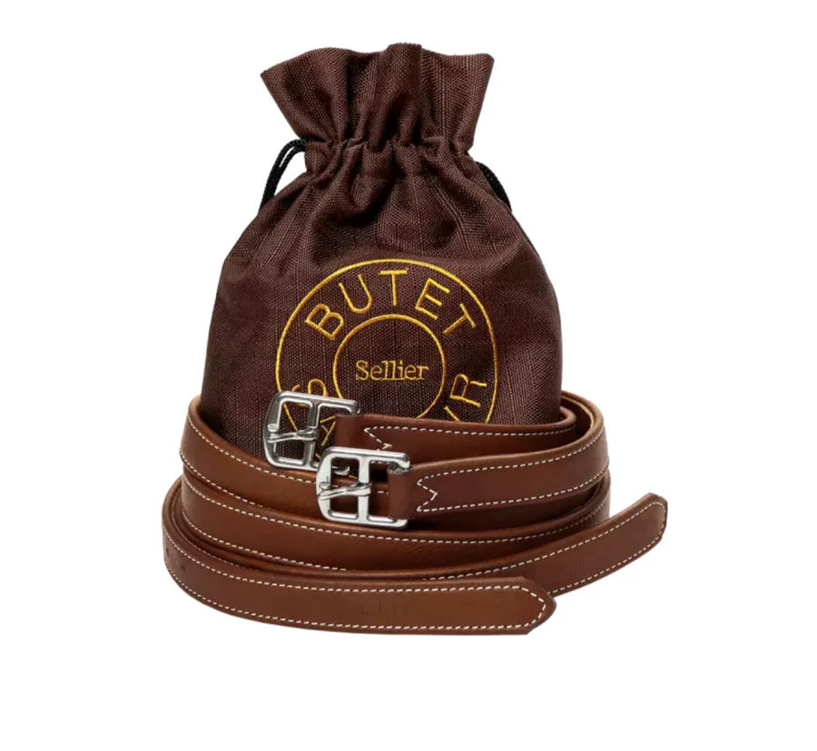 Butet 'Doubled' Stirrup Leathers in Gold