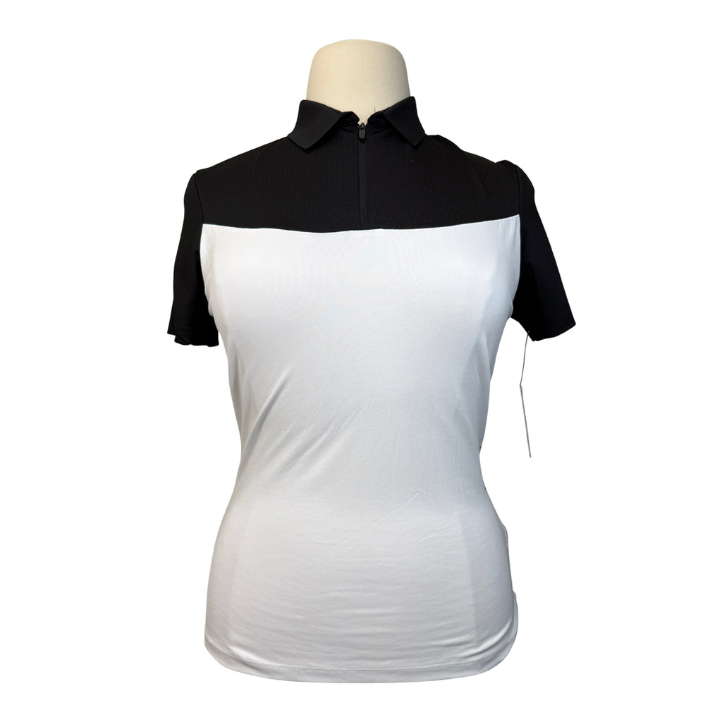 Equiline Training Polo in Black & White