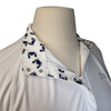RJ Classics Women's 'Carly' 37.5 Show Shirt in White/Crabs