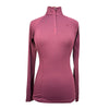 Arista 1/4 Zip Riding Shirt in Deep Plum