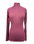Arista 1/4 Zip Riding Shirt in Deep Plum