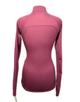 Arista 1/4 Zip Riding Shirt in Deep Plum