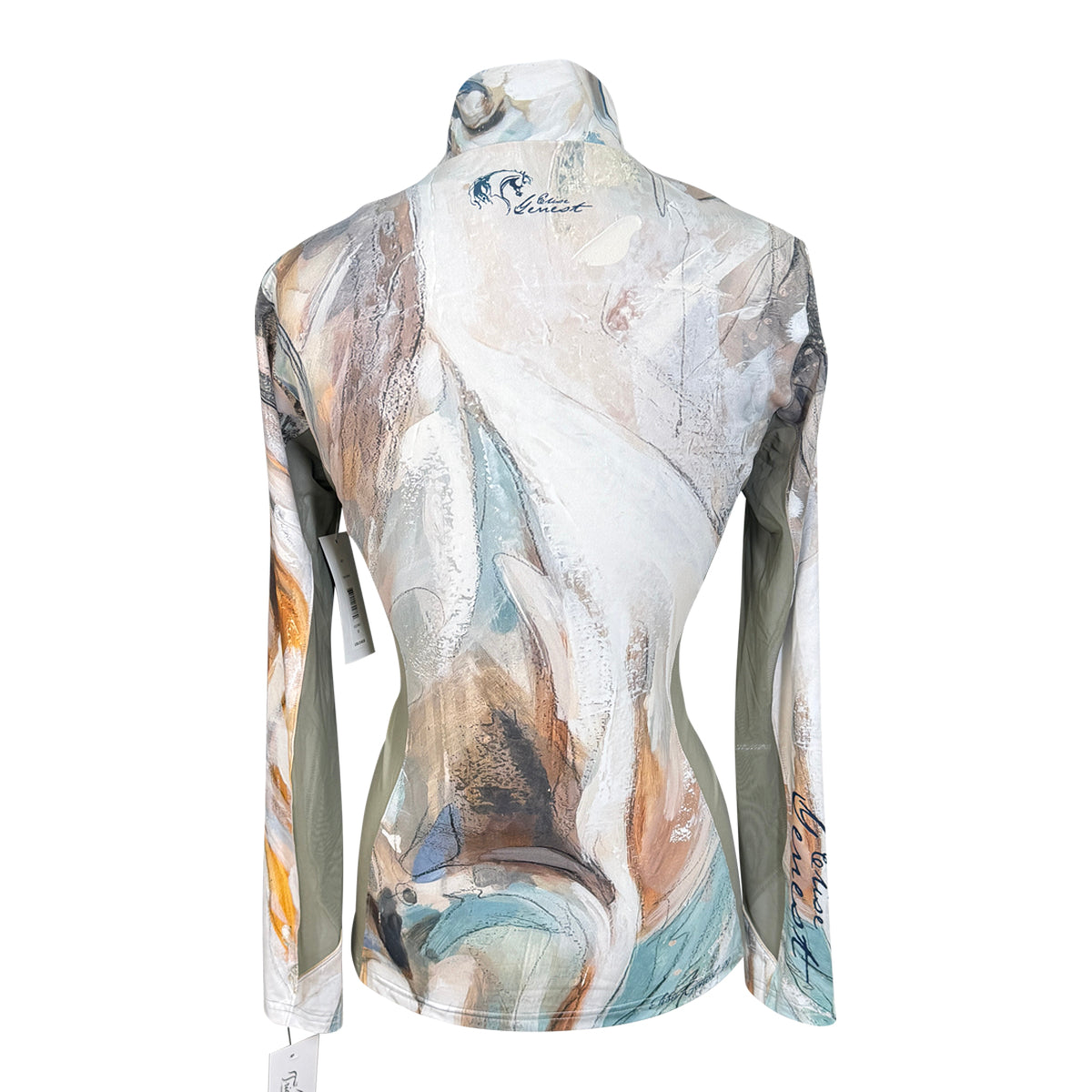 Arista x Elise Genest 1/4 Zip in Sage Horse Paint 