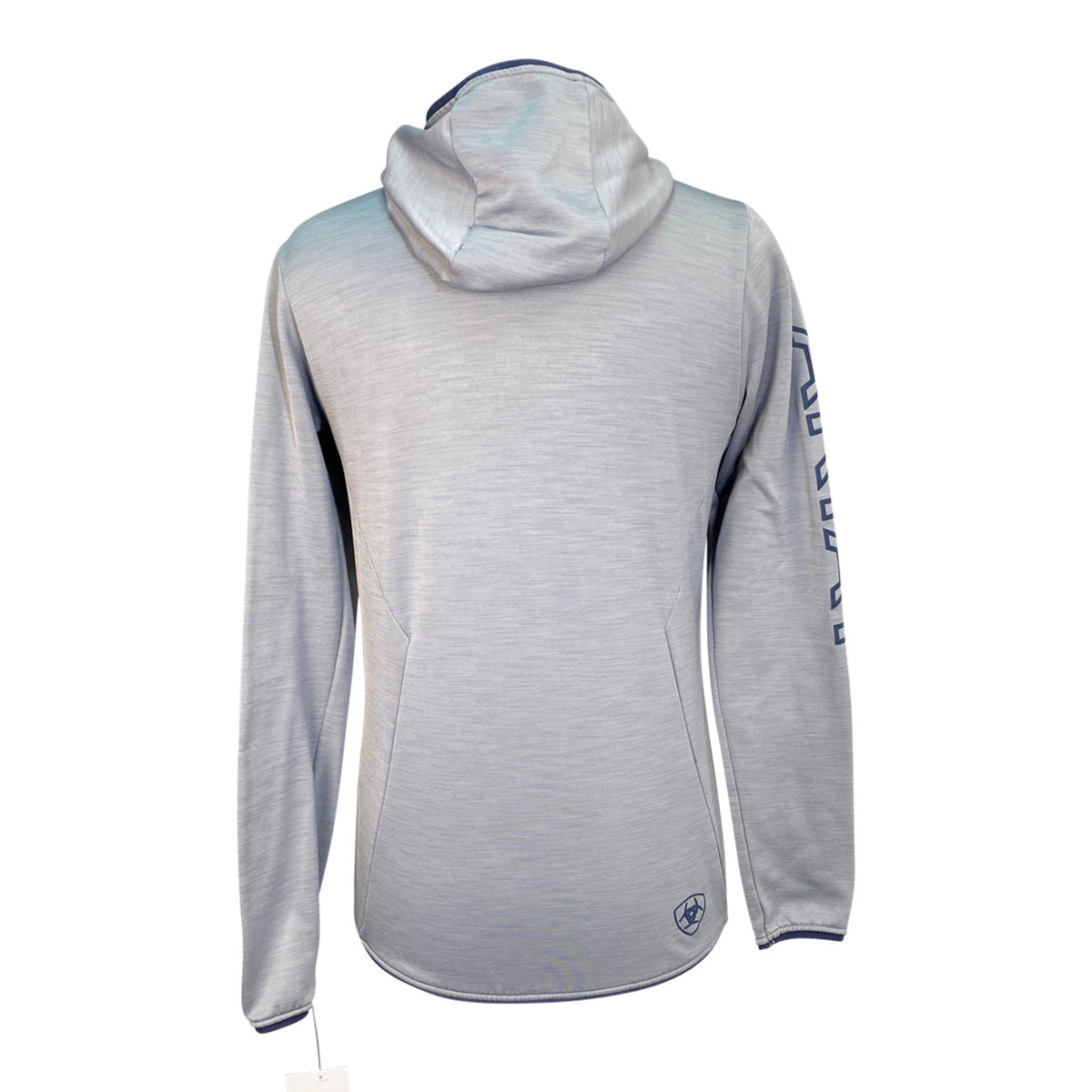 Ariat 'Byron' Full Zip Hoodie in Grey/Navy
